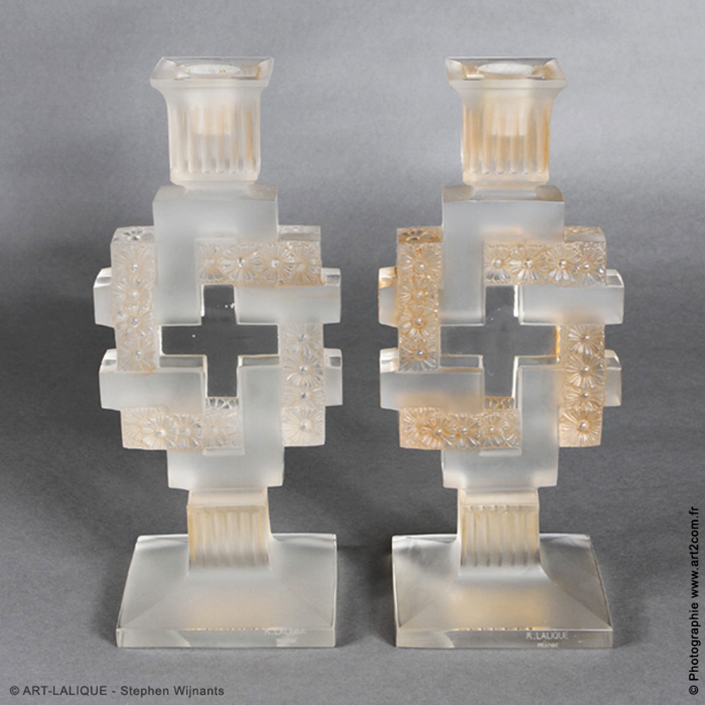 Candlesticks R.LALIQUE 1935