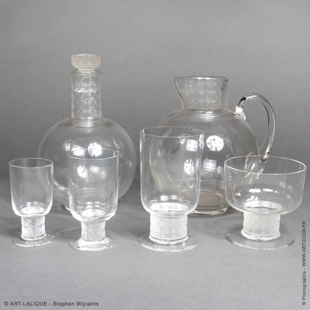 Service de verres  R.LALIQUE 1930