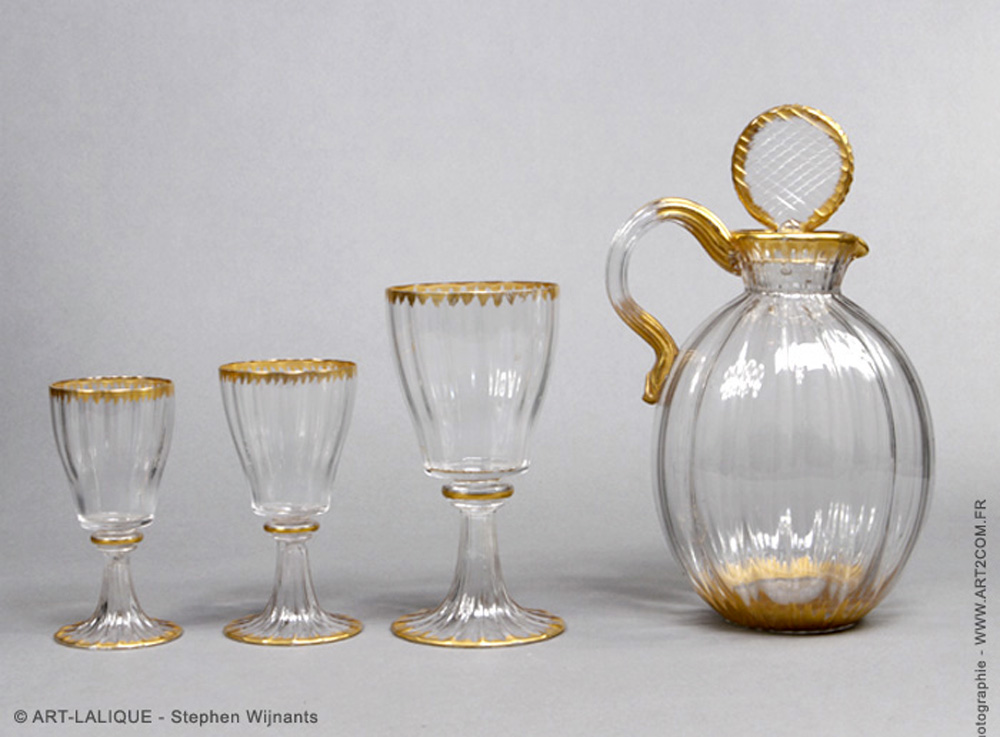 Verres et pichet DAUM 1910