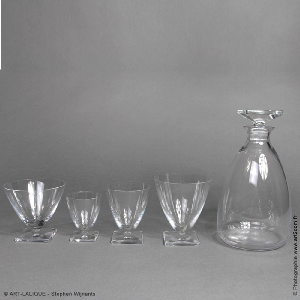 Service de verres Marc  LALIQUE 1940